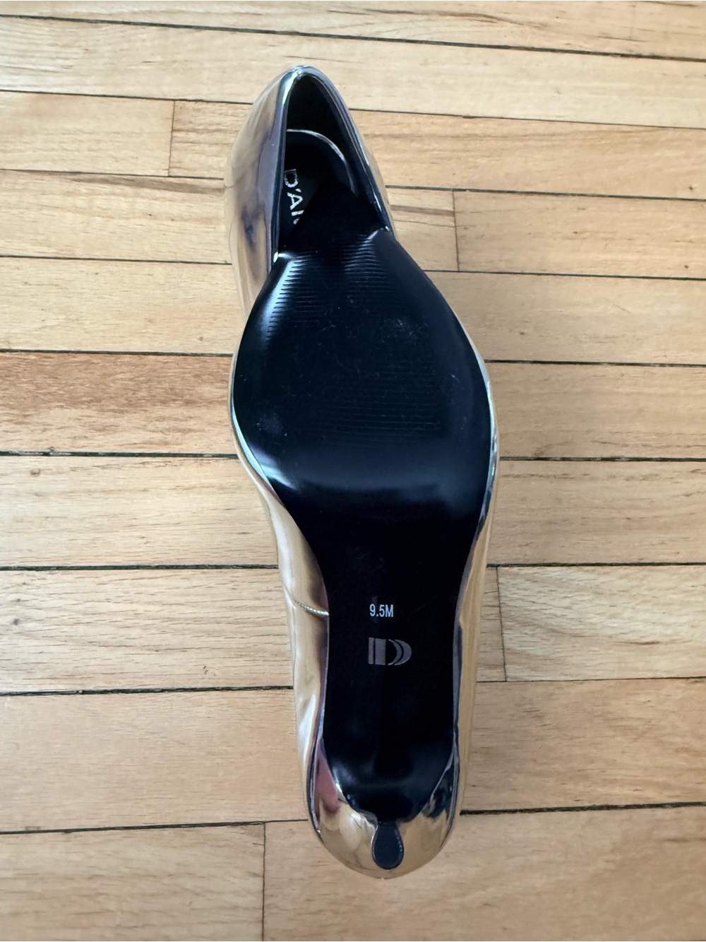 D'Amelio DB-Karyenaa silver specchio pointy toe stiletto pumps. Sz 9.5 - Picture 5 of 6